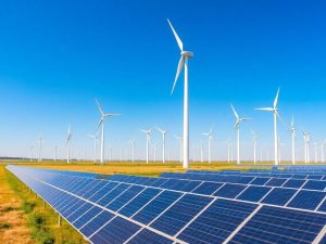 Panouri solare și turbine eoliene