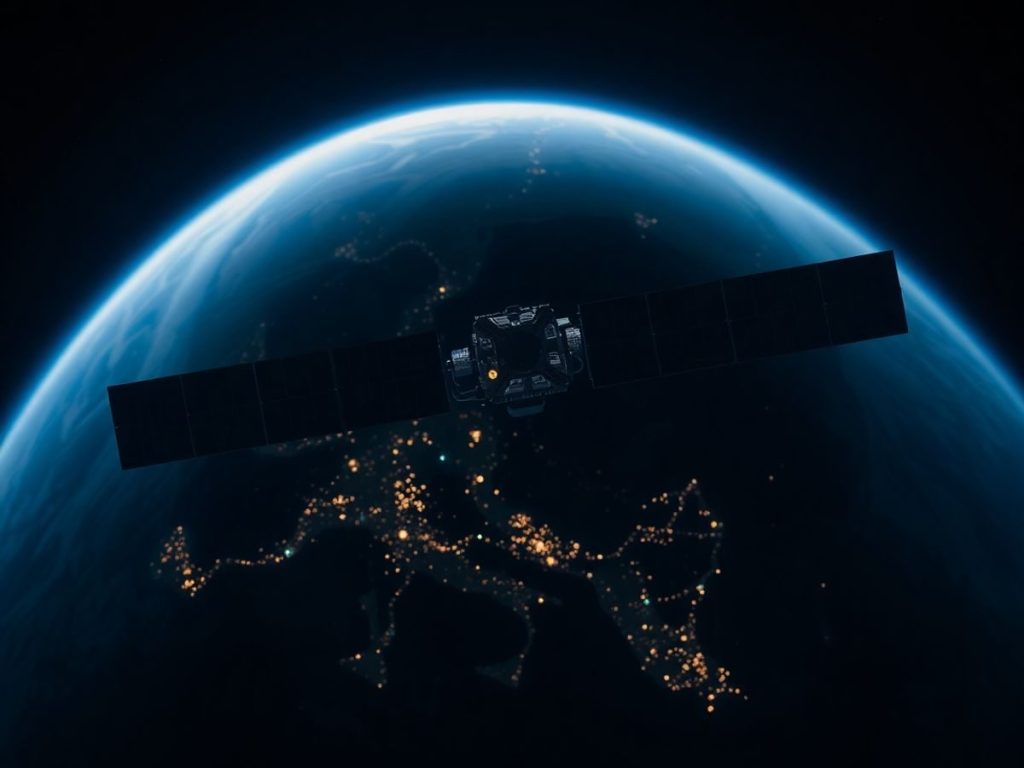 Imagine aeriană a Pământului văzut din spațiu.